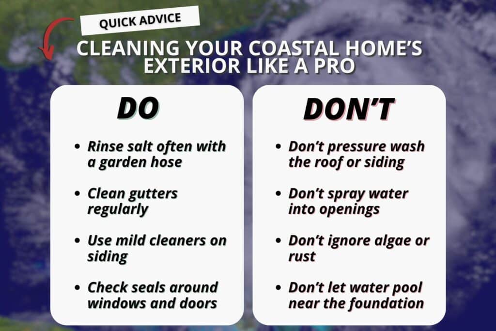 good and bad habits for exterior home cleaning