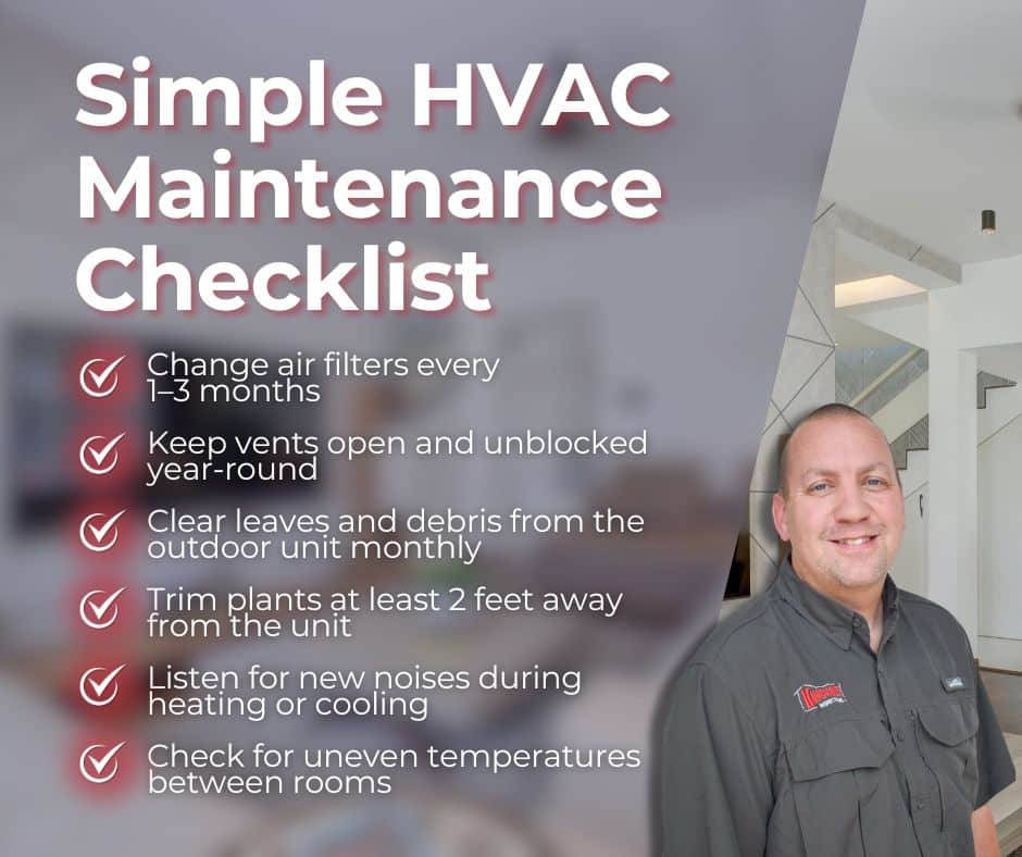 hvac maintenance checklist